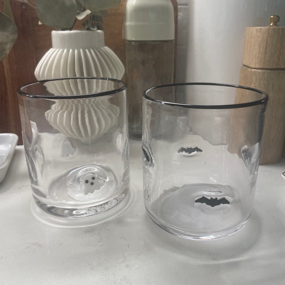 Target Glass Cups Bat and Ghost - Picture 1 of 5